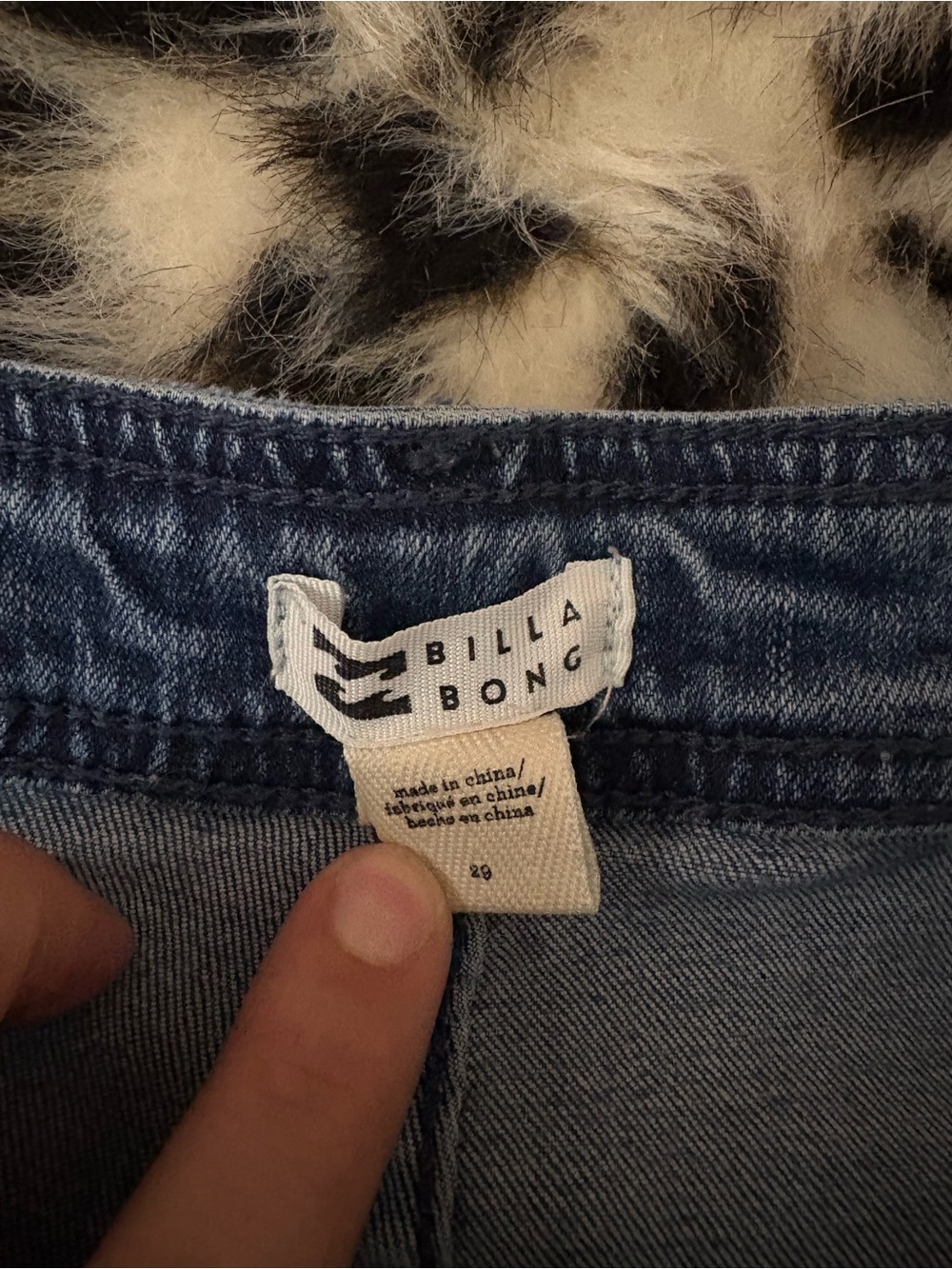 Billabong Wide-Leg High Waist Denim Jeans in Blue - Picture 3 of 6